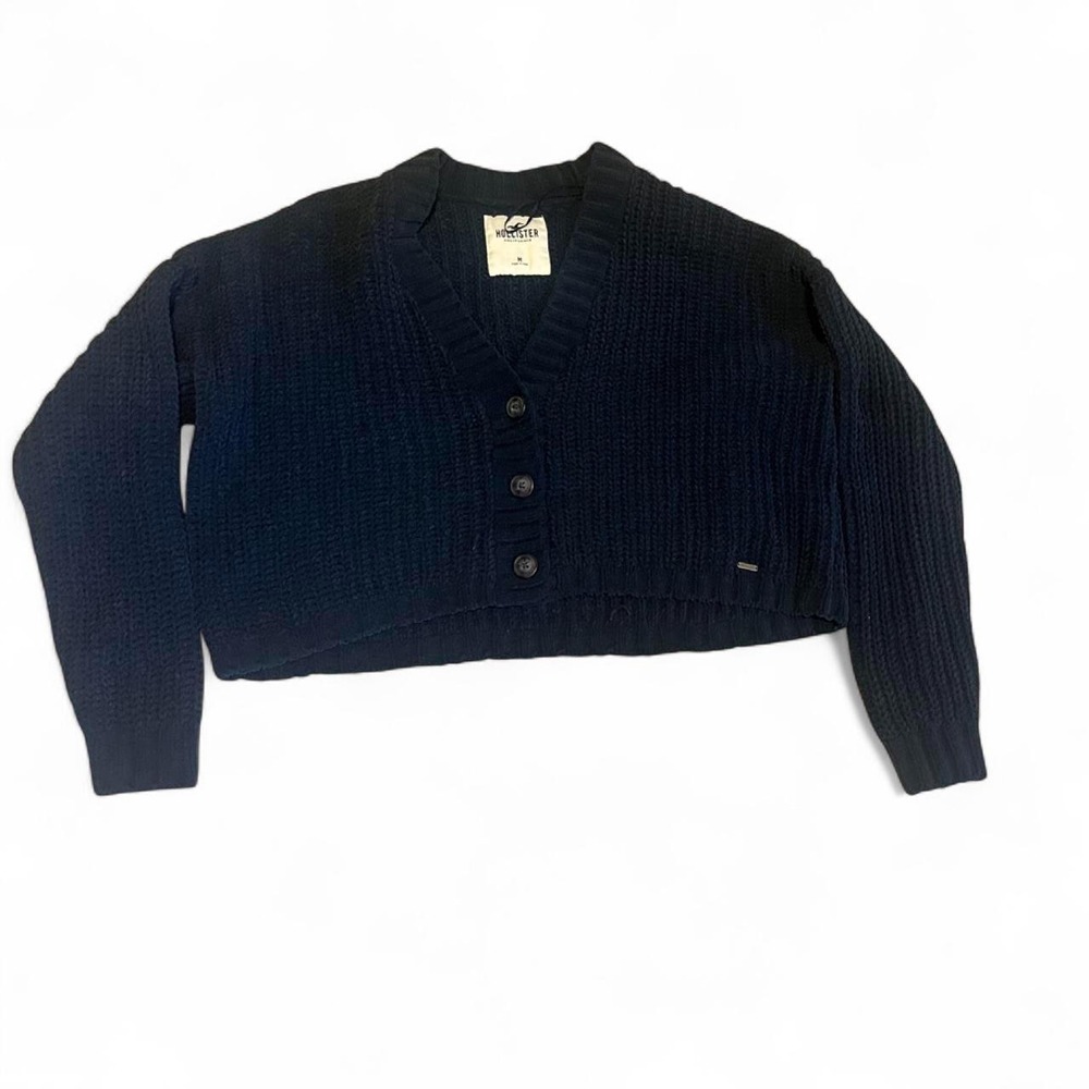Navy blue Hollister Co. cardigan in size M